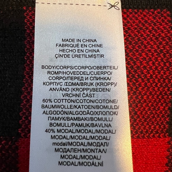 NWOT Lauren Ralph Lauren Buffalo plaid poncho size S/M - Picture 12 of 13